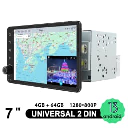 JOYING 7 inch 1280*800 Car Radio Stereo Universal Head Unit Multimedia Player With Carplay Android Auto Wireless