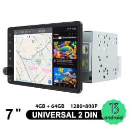 JOYING 7 inch 1280*800 Car Radio Stereo Universal Head Unit Multimedia Player With Carplay Android Auto Wireless