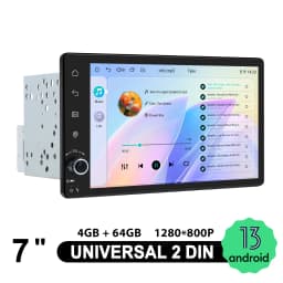 JOYING 7 inch 1280*800 Car Radio Stereo Universal Head Unit Multimedia Player With Carplay Android Auto Wireless