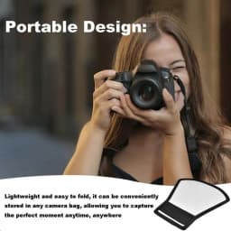 Photo Reflector External Flashlight Diffuser For Cameras Camera Accessories Foldable Camera Lens Diffuser For Portraits Studio