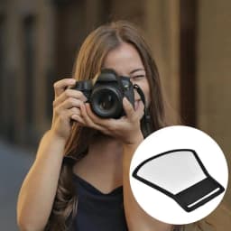 Photo Reflector External Flashlight Diffuser For Cameras Camera Accessories Foldable Camera Lens Diffuser For Portraits Studio