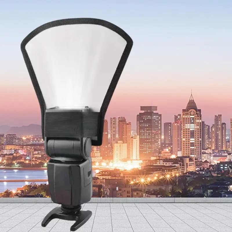 Photo Reflector External Flashlight Diffuser For Cameras Camera Accessories Foldable Camera Lens Diffuser For Portraits Studio