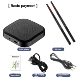 Air Drum with Drumsticks Sets Portable Electronic Virtual Air Drum Drumsticks Pedals Professional for Beginners Children Adults