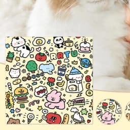 Grooming Cat Fabric Wrap Fabric Anti-Bite Anti-Escape Adhesive Cat Wrap Screen Cleaning Cloth Cat Claw Care Adherent Restraint