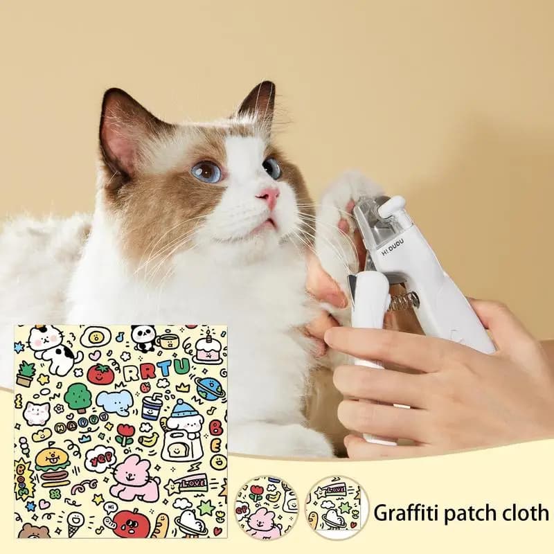 Grooming Cat Fabric Wrap Fabric Anti-Bite Anti-Escape Adhesive Cat Wrap Screen Cleaning Cloth Cat Claw Care Adherent Restraint