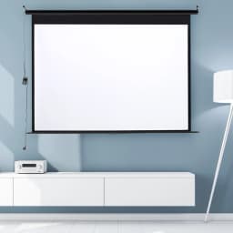Voltsify 72 Inch HD Electric Pull Down Projector Screen
