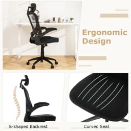 GOFLAME Ergonomic Mesh Office Chair Height Adjustable Computer Desk Chair