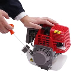 4-Stroke Gasoline Engine Pull Start Gasoline Engine Single Cylinder Red 4-Stroke Engine