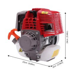 4-Stroke Gasoline Engine Pull Start Gasoline Engine Single Cylinder Red 4-Stroke Engine