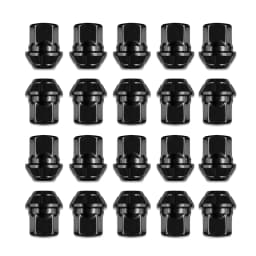 20X Car Alloy Wheel Nuts MK1 MK2 MK3 X 1.5 19mm Hex For Ford Fiesta Bolt Lug Kit 19mm Socket size 30mm Thread Length