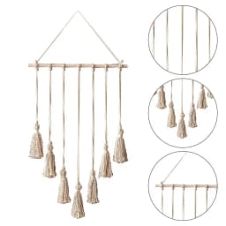 Hanging Photo Display Macrame Wall Hanging Pictures Frame Holder 10 Clips Boho Home Office Decor Wall Art Teen Girl Room Decor