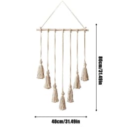 Hanging Photo Display Macrame Wall Hanging Pictures Frame Holder 10 Clips Boho Home Office Decor Wall Art Teen Girl Room Decor