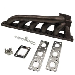 New Exhaust Manifold Kit with free gaskets For BMW E36 1991-1999 E46 2000-2006 T3 Turbo Cast Iron Manifold Exhaust & Gaskets