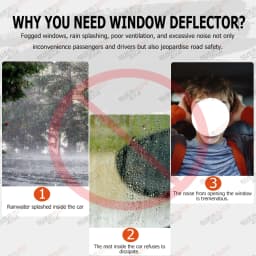 Car Window Visor Sun Rain Guard For Ford Ranger Raptor 2022 2023 2024 Wind Deflector Weathershields Double Cabin Accessories