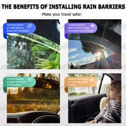 Car Window Visor Sun Rain Guard For Ford Ranger Raptor 2022 2023 2024 Wind Deflector Weathershields Double Cabin Accessories