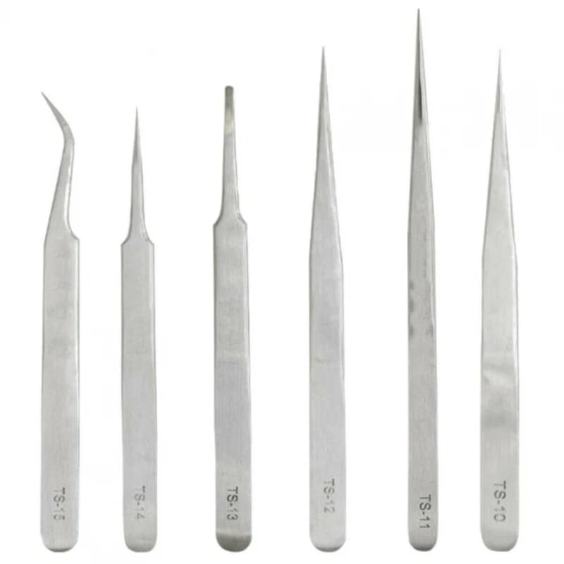 Anti-static PRECISION tweezers for mobile phone, TABLET, stainless steel # telephony, tablets and consoles.