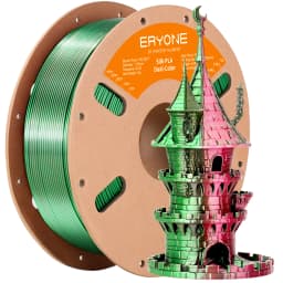 ERYONE Promotion New Dual Color Filament Matte Silk PLA For FDM 3D Printer Color Changing 1.75mm ±0.03 Fast Delivery