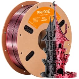 ERYONE Promotion New Dual Color Filament Matte Silk PLA For FDM 3D Printer Color Changing 1.75mm ±0.03 Fast Delivery