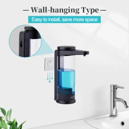 AIKE Automatic Liquid Soap Dispenser For Kitchen Soap Detergent Dispenser For Dishes Washing USB Rechargeable Sensor Dispenser