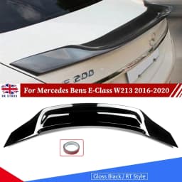Carbon Look Trunk Spoiler Wing For Benz E-Class W213 E300 E63 AMG Sedan 2017-22