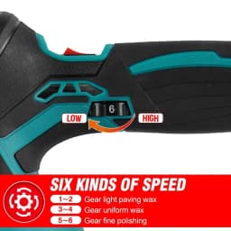 Cordless Electric Car Polisher 7000rpm Auto Car Polisher 6 Gear Polishing Waxing Rotary Power Tool For Makita 18V Battery Pin