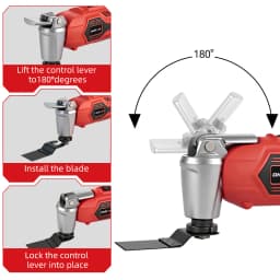 20000OPM Oscillating Multifunction Tool 6Gear Electric Trimmer Saw Shovel Cutting Woodworking Tool For Makita 18V Battery Pin