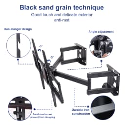 Swivel Tilts Corner TV Wall Mount for 32-65 inch LCD LED Plasma Flat Screen