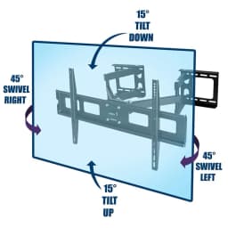 Swivel Tilts Corner TV Wall Mount for 32-65 inch LCD LED Plasma Flat Screen