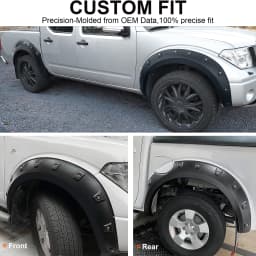 Pocket Style Fender Flares For Nissan Navara D40 2006 2007 2008 2009 2010 2011 2012 2013 2014 Wheel Arch 4X4 Car Accessories