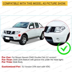 Pocket Style Fender Flares For Nissan Navara D40 2006 2007 2008 2009 2010 2011 2012 2013 2014 Wheel Arch 4X4 Car Accessories