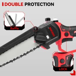 ONEVAN 8 Inch Brushless Electric Saw Auto Oiler Cordless Handheld Garden Wood Pruning Chainsaw Tool For Makita 18V Battery Pin