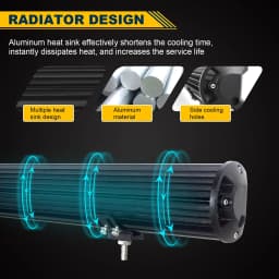 8D 9 - 23in 180W-480W Off Road LED Light Bar with 2x60W Work Light Wire Kit 12V 24V Led Bar for Car Jeep Truck 4x4 ATV Boat