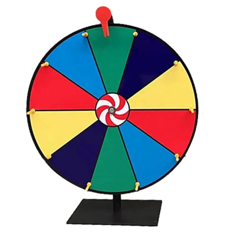 Tabletop Prize Wheel Spinner Tabletop Roulette Spinner Of Fortune 11.8 Inch Roulette Spinner With Stand Fortune Spinning