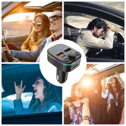 FM Transmitter for Car LED Display Car MP3 Player Wireless FM Transmitter 5.0 USB C Car Charger Multifunctional Car Radio Music