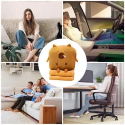 Travel Blanket And Pillow Multi-Function Plush Pillow With Blanket Winter Hugging Pillow Stuffed Animals For Sleeping Travelling