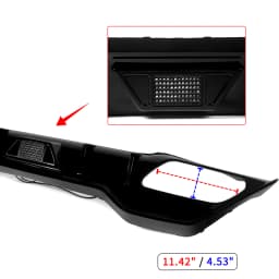 Rear Bumper Diffuser Lip W/ LED For BMW 8 Series G14 G15 M850i 2-Door 2018-2023