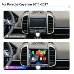 Carplay DSP Car DVD Player Android 14.0 8Core 8GB+256G Radio GPS Wifi Multimedia For PORSCHE Cayenne 955 957 958 2011-2017 2 Din