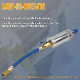 Car Refrigerant Recharge Kit Refrigerant Charge Set Quick Coupler Refrigerant Filling Tool Dispensing Valve AC Recharge Hose Kit