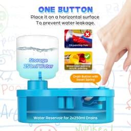 Paint Brush Cleaner Painting Supplies With Drainage And Brush Holder Tool For Acrylic Watercolor Water-Based Coating Kid Gift