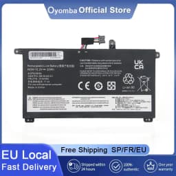 Oyomba 01AV493 Laptop Battery for Lenovo ThinkPad T570 T580 P51S P52S Series 00UR890 00UR892 SB10L84121 15.2V 32Wh 4Cell
