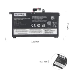 Oyomba 01AV493 Laptop Battery for Lenovo ThinkPad T570 T580 P51S P52S Series 00UR890 00UR892 SB10L84121 15.2V 32Wh 4Cell