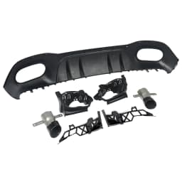 MagicKit For Mercedes A-Class W177 AMG A35 Style Rear Diffuser Gloss Black +Tailpipes 19+