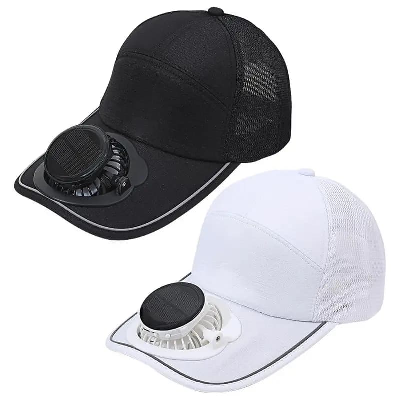Summer Outdoor Sports Hats Sunscreen Solar Powered Fan Hat Sun Protection Hat with Solar Cool Fan Bicycling Climbing Hat