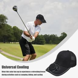Summer Outdoor Sports Hats Sunscreen Solar Powered Fan Hat Sun Protection Hat with Solar Cool Fan Bicycling Climbing Hat
