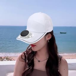 Summer Outdoor Sports Hats Sunscreen Solar Powered Fan Hat Sun Protection Hat with Solar Cool Fan Bicycling Climbing Hat