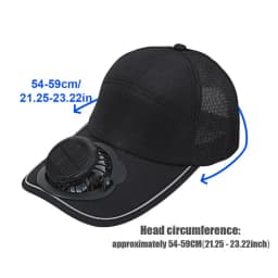Summer Outdoor Sports Hats Sunscreen Solar Powered Fan Hat Sun Protection Hat with Solar Cool Fan Bicycling Climbing Hat