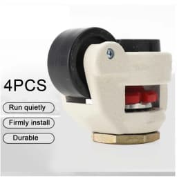 4pcs/Set Swivel Workbench Heavy Duty Machine Levelling Castors Wheels Total Load Capacity 1000kg