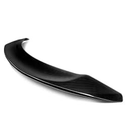 MAGICKIT For 2017-2022 Tesla Model 3 V Style Sport Trunk Lid Spoiler Wing Carbon Fiber Look CAR accessories ABS Plastic
