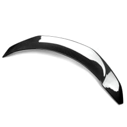 MAGICKIT For 2017-2022 Tesla Model 3 V Style Sport Trunk Lid Spoiler Wing Carbon Fiber Look CAR accessories ABS Plastic