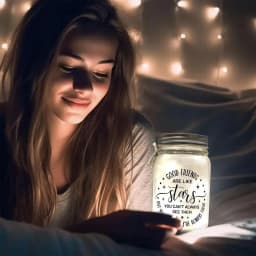 Jar Table Lamp Modern Small Lamp Decorative Lamp Creative Night Light Desktop Ornament For Bedroom Living Room Nightstand